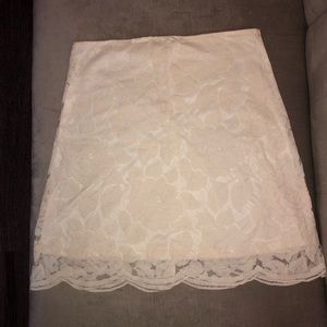White Lace Skirt